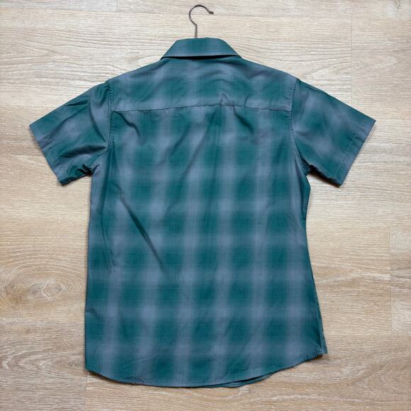Dixxon Flannel Company Plaid Short Sleeve Button Up Women’s M Color‎ Green - Picture 6 of 6